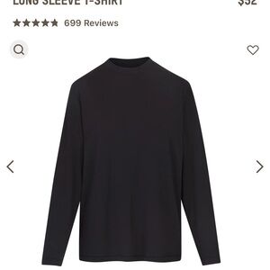 Skims long sleeve boyfriend tee